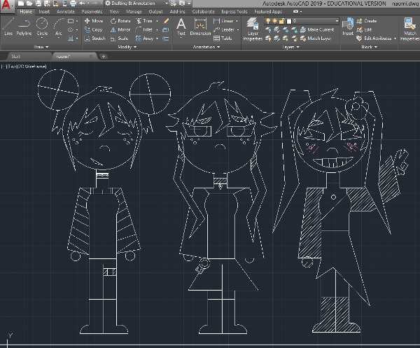 i did this on AutoCAD