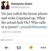 HAHAHAHHAHAHA Seems like something Vic would do