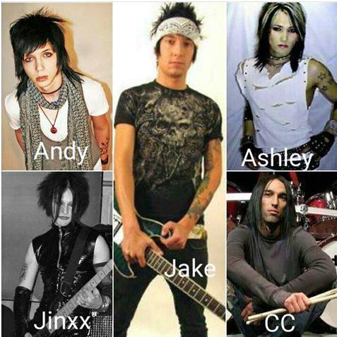 the guys before bvb (jinxx was such a fricken goth, i love it XD)