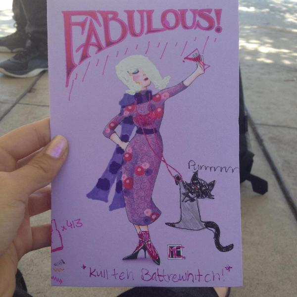 SHE MADE THE CARD LOOK LIKE ROXY XD AND ITS IRONICALLY SHITTY TOO