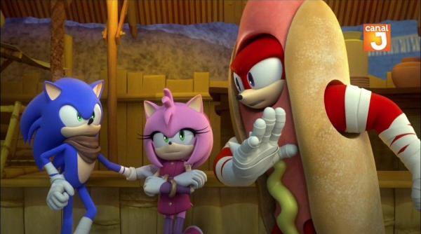 knuckles why u in a hot dog suit?