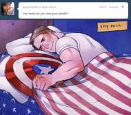 Steve loves his Shield so much