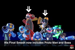 It's cool seeing bass in super smash bros.