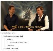 Of course Tom knows what Tumblr is