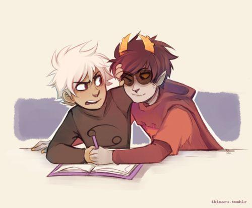 They swapped looks ves again but it's Dave and Karkat X3