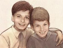 Bucky & Steve as kids aw ^-^