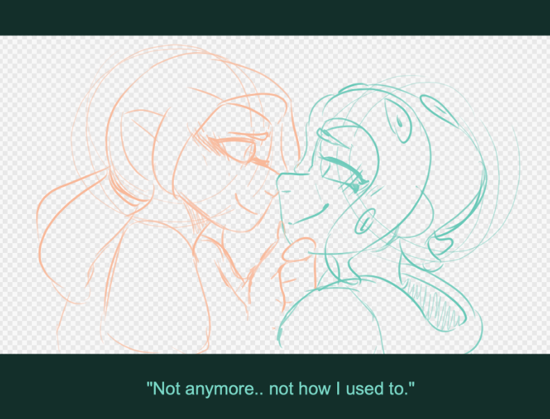 cute panel of an angsty comic