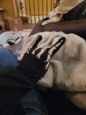 I found my old skele gloves from a Halloween how long ago