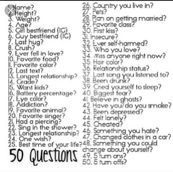 Choose a number and I’ll answer honestly for you ?