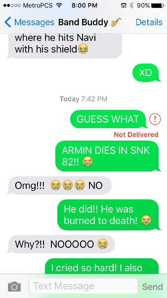 I told my friend about Armin...