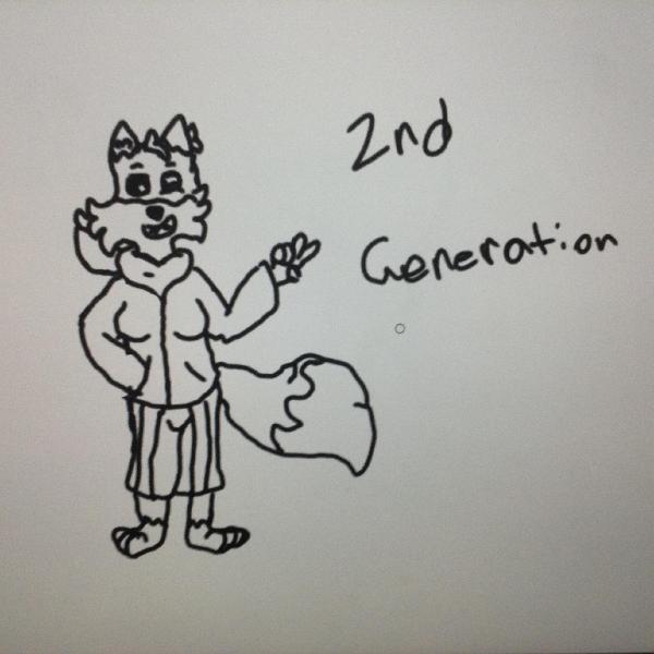 Redraw of Generation 2 of TheGreenWolf