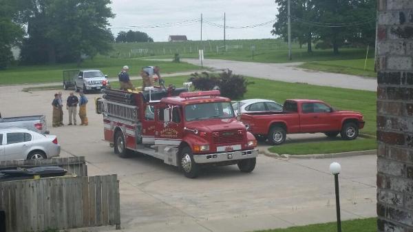 firemen are at my house