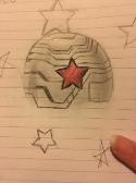 Drew a sketch of Bucky's shoulder