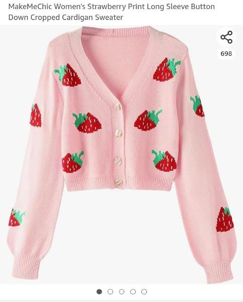 STRAWBERRY CARDIGAN