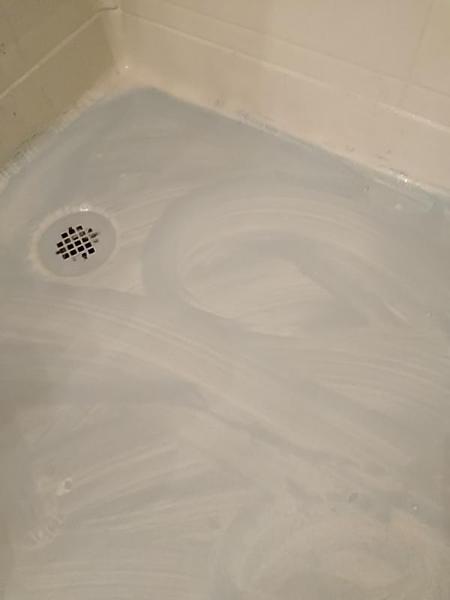 Ig blue died in my shower