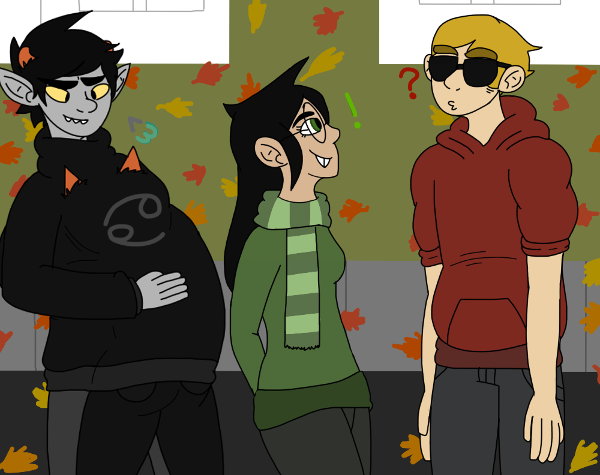 Haha, Terezi is in KK's shirt!! XD