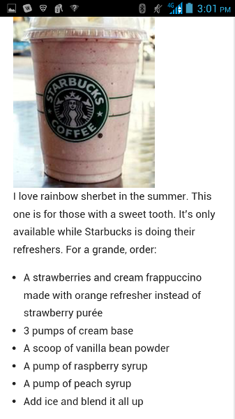 Starbucks Recipe