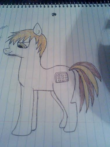 My friend as a pony!